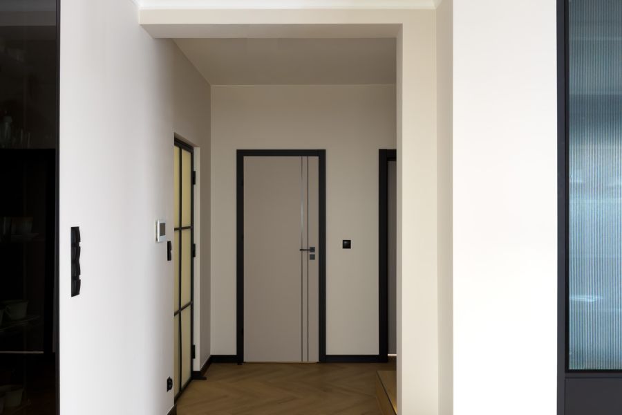 Geometria liniowa. Ciepło struktur i kolorów.